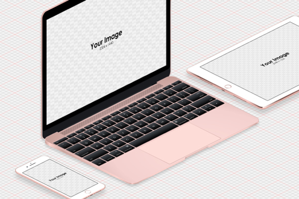 Responsive Screen Isometric Mockups, an iPhone Mockup by tamiq (Photo 3 of 8)