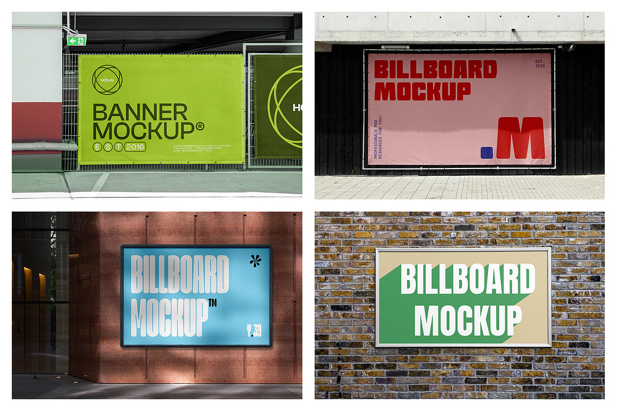 Billboard Mockups vol5 - Advertising, an Advertising Mockup by MockupForest (Photo 6 of 8)
