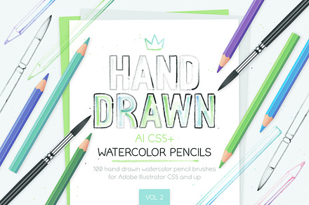 Watercolor Pencil Brushes Vol. 2