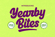 Yearby Bites - Simple Script, a Script Font by ErgibiStudio (Thumbnail 1 of 12)