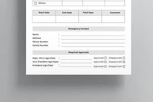 Leave Application Template