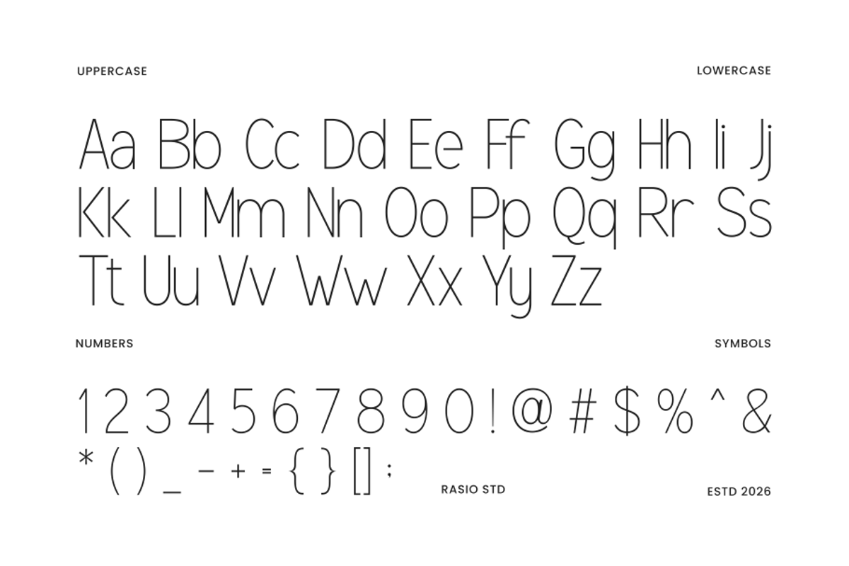 Lulane Modern Sans Serif Font, a Sans Serif Font by Rasio Studio (Photo 2 of 10)