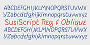 SusiScript, a Handwritten Font by Ingrimayne Type (Thumbnail 6 of 9)