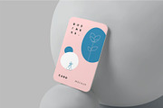 2.2x3.3 EU Size Name Card Mockup, an Advertising Mockup by megostudi0 (Thumbnail 1 of 2)