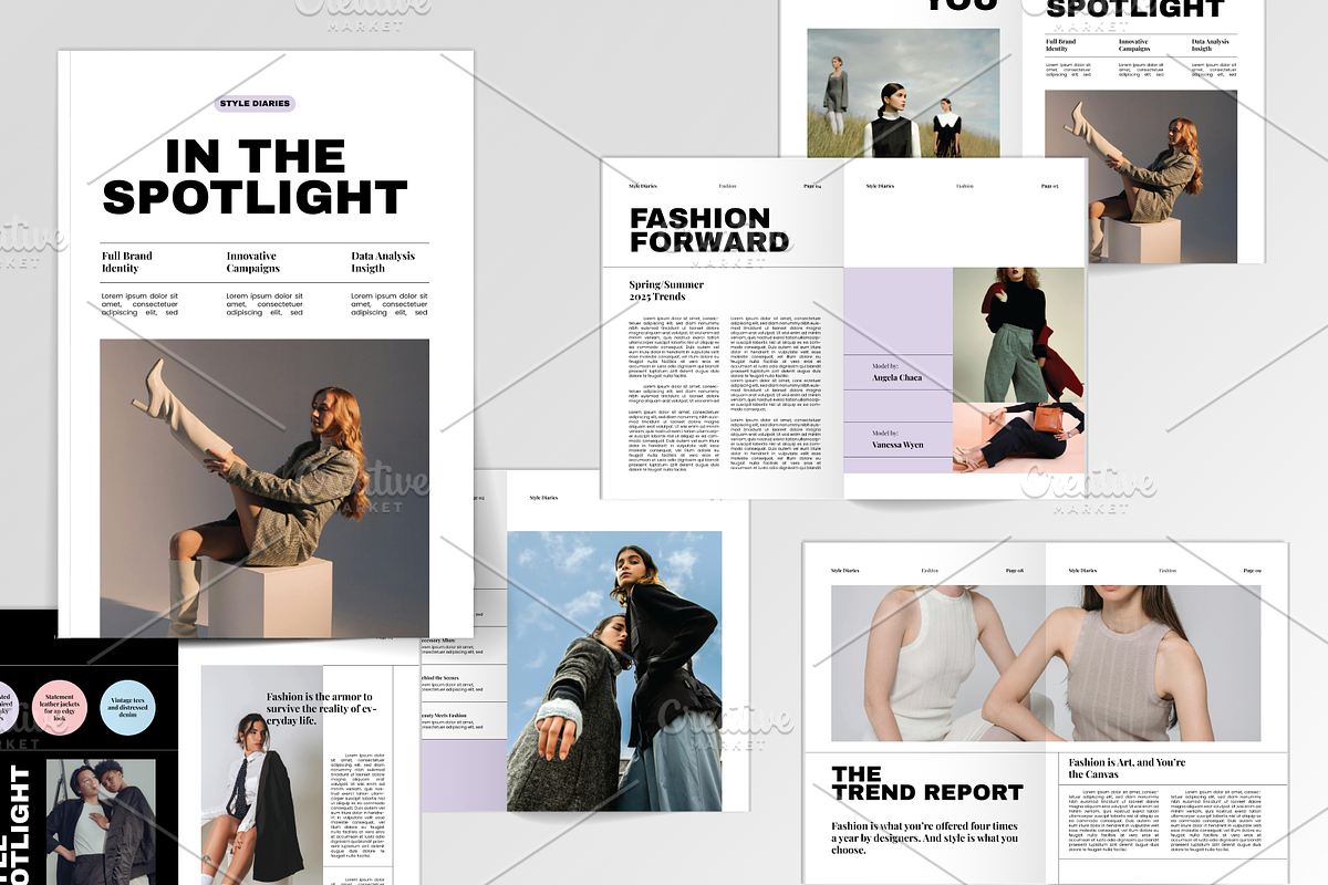 Fashion LookBook Template, a Magazine Template by Annora Studio (Photo 2 of 6)