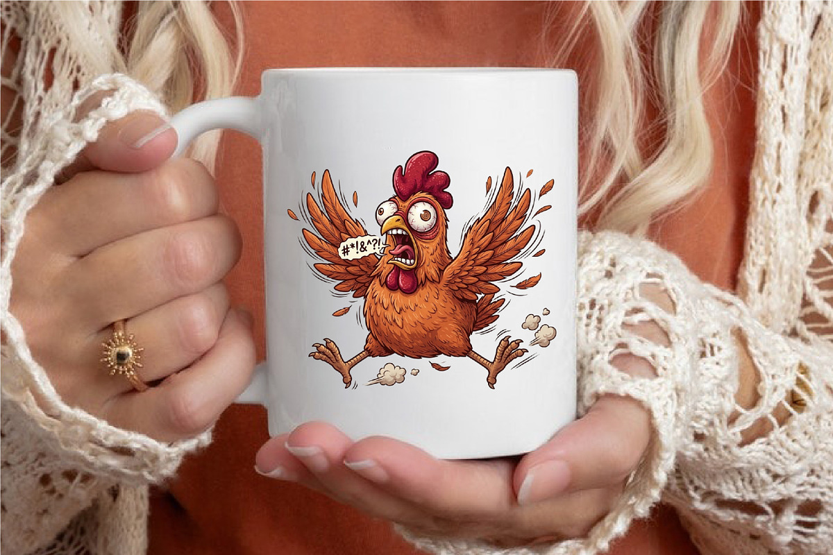 Funny Chicken Clipart, an Illustration by designcity5 (Photo 3 of 4)