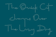 CS Daisha Dashed, a Script Font by Craft Supply Co. (Thumbnail 5 of 8)