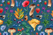 Summer nature illustrations kit, a Texture Illustration by Sundra (Thumbnail 7 of 7)