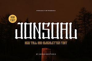 Jonsoal - Tall & Blackletter Font