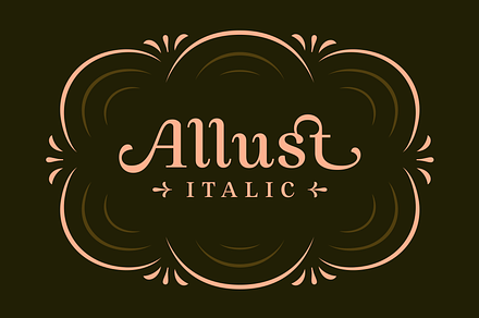 Allust Italic Font