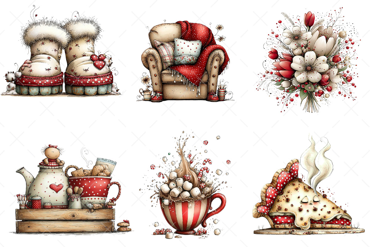 Watercolor Cozy Season Clipart Png, an Illustration by Craft Nest (Photo 9 of 10)
