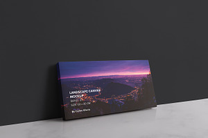 Landscape Canvas Ratio 2x1 Mockup 02