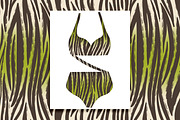 Wild Animal Prints Set Coffe & Lime, a Pattern Graphic by Oksana Dovhopol Art (Thumbnail 13 of 19)