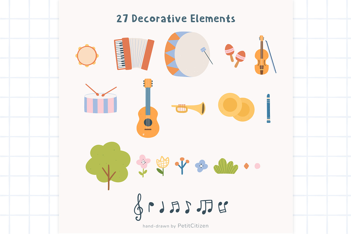 Animals Music Parade, an Animal Illustration by Petit Citizen Design (Photo 3 of 8)