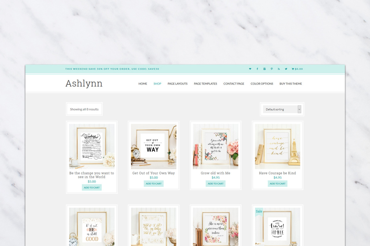 Ashlynn // Genesis eCommerce Theme, a WordPress Template by WP Chic (Photo 3 of 4)