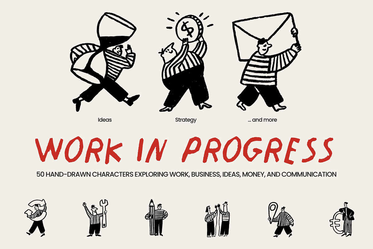 Work in Progress: 50 Characters, a Person Illustration by Veyla (Photo 1 of 9)