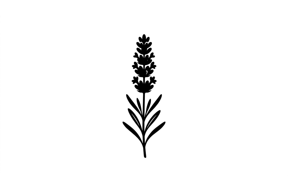 Lavender Stem Silhouette Collection, an Object Graphic by Creativeshirt (Photo 3 of 3)