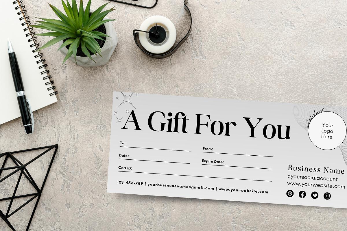 Printable Gift Certificate, a Templates & Theme by Snapybiz (Photo 5 of 13)