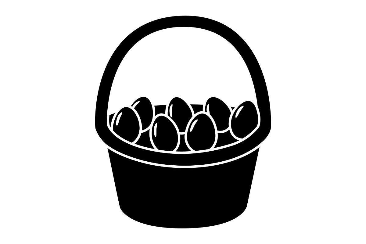 Easter Basket Icon SVG, an Icon by PinkHouseCollection (Photo 5 of 5)