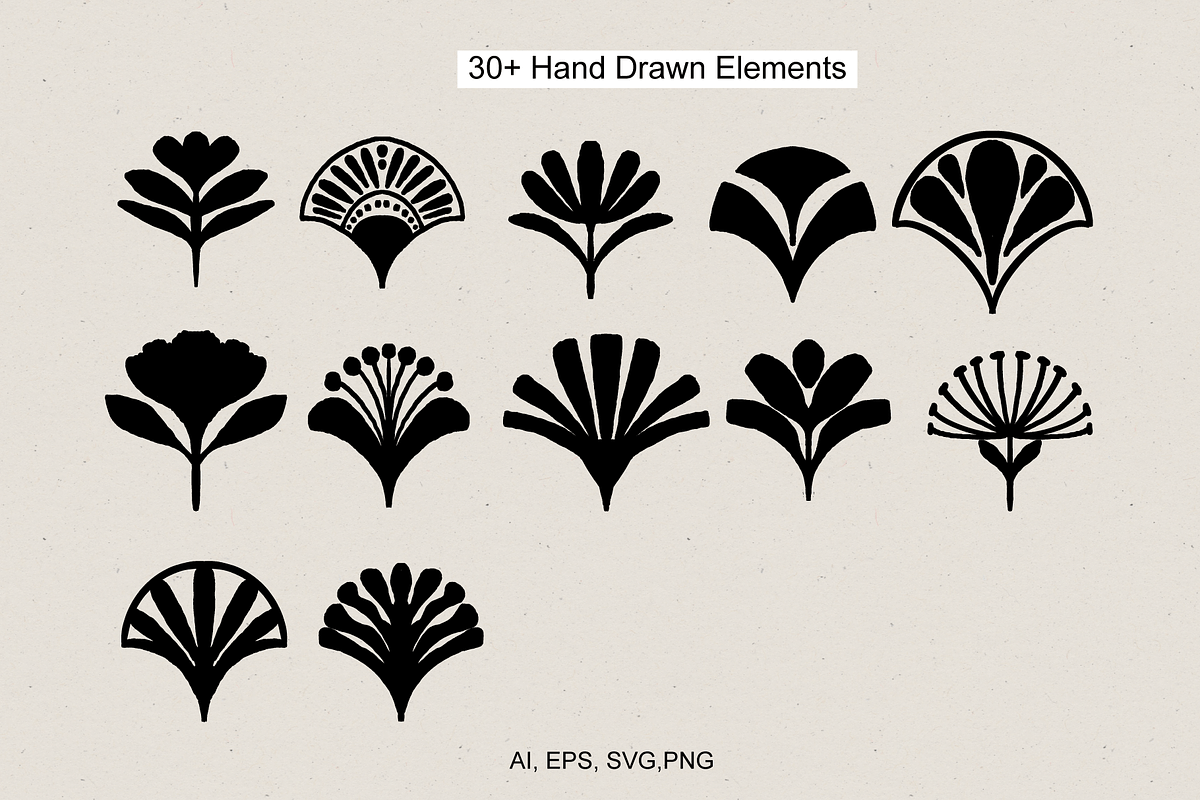 Scallop Motifs and Patterns, a Decorative Illustration by Sweet Fig (Photo 4 of 15)