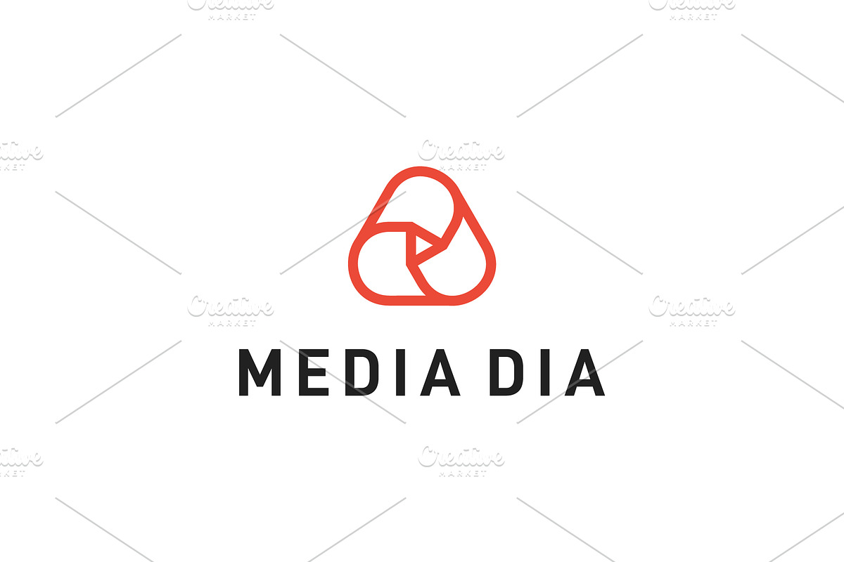 Letter D With Media Logo, a Branding & Logo Template by yanuart