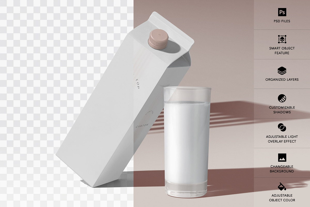 Gable Top Carton Mockups, a Packaging Mockup by DesignNeutrons (Photo 2 of 7)
