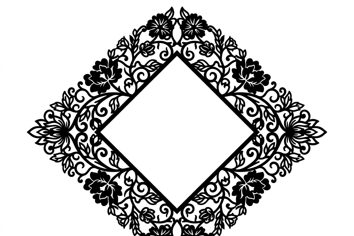 60 Romantic Diamond Wall Floral, a Decorative Illustration by Amazin_art (Photo 30 of 45)