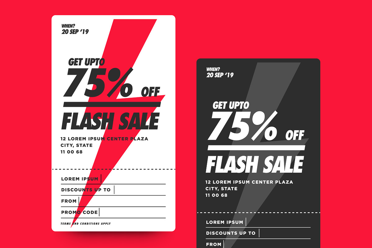 Set of Sale and Discount Banners, a Flyer Template by Orange Graphics (Photo 2 of 6)