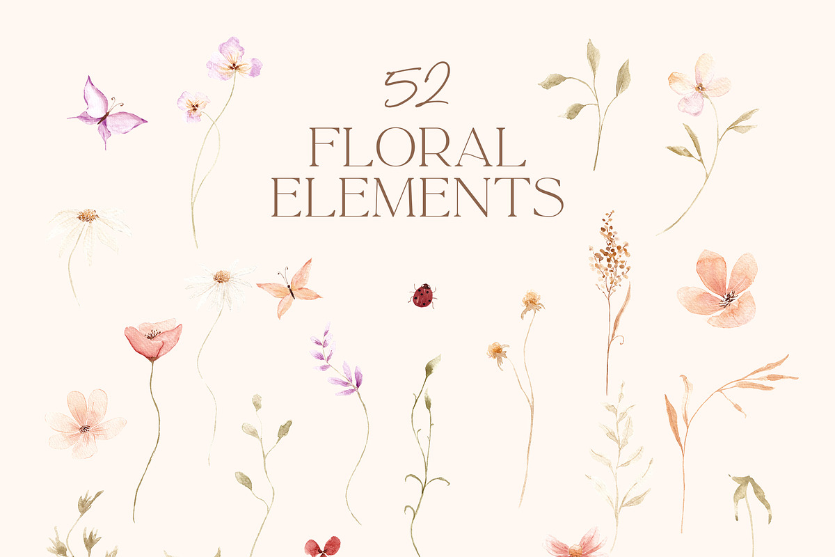 Watercolor Summer Wildflowers, a Decorative Illustration by Altea Design Studio (Photo 12 of 13)