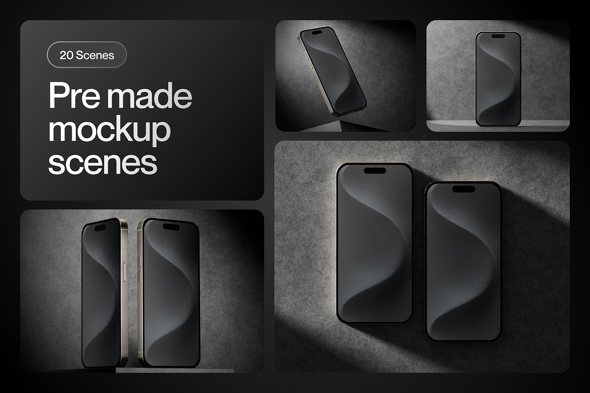 Apple iPhone 15 Pro Mockup, an iPhone Mockup by Illustraly Design (Photo 8 of 8)