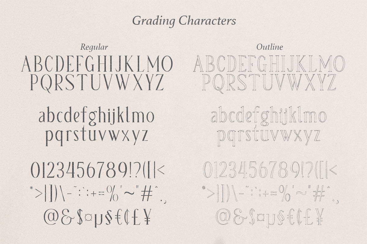 Grading - Modern Ligature Serif, a Serif Font by Pandeka Studio (Photo 9 of 10)