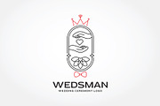 Wedsman - Wedding Ceremony Logo, a Branding & Logo Template by Creattlle (Thumbnail 1 of 4)