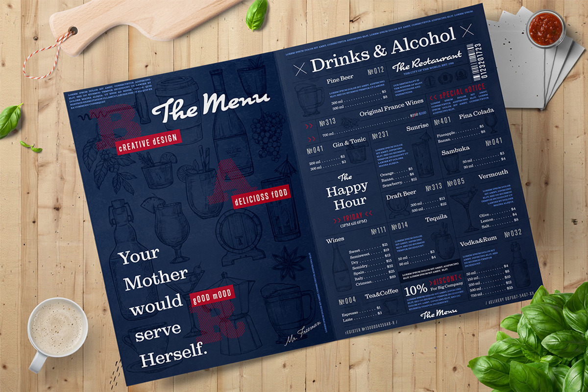 Café and restaurant menu bundle, a Brochure Template by Alfazet Chronicles (Photo 3 of 7)