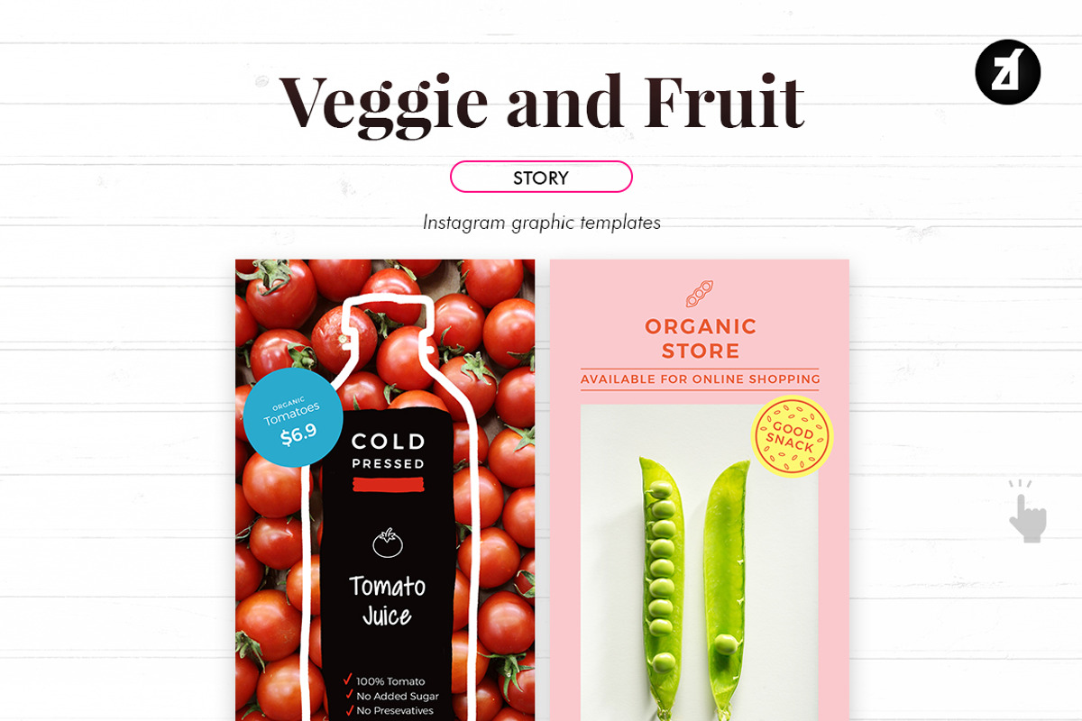 Veggie and fruit social media, a Social Media Template by Chanut is industries (Photo 6 of 11)