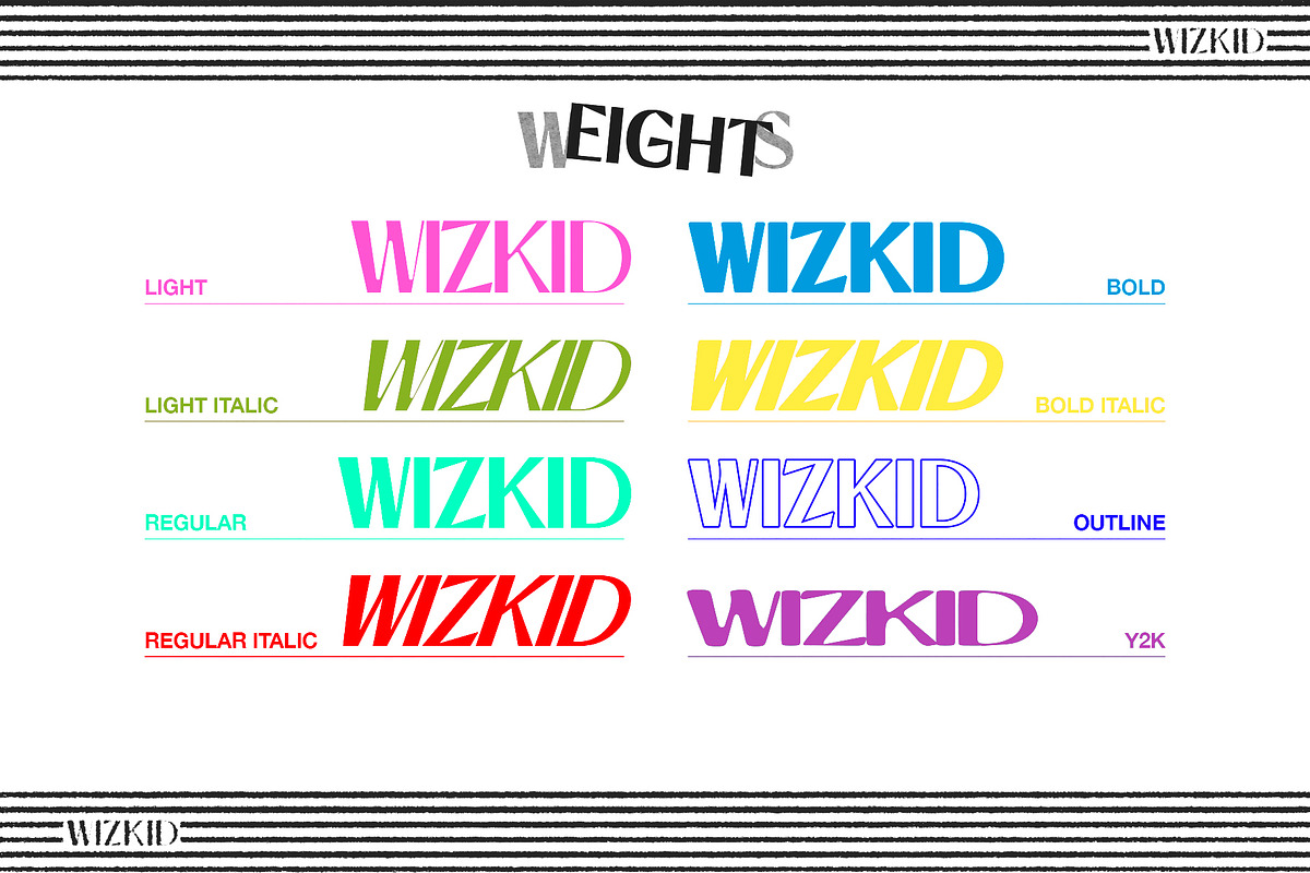 WIZKID | A Retro Modern Display Font, a Sans Serif Font by Retro Black Studio (Photo 2 of 8)