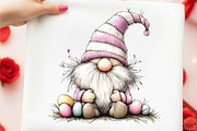 Whimsical Easter Gnome Clipart, an Illustration by designcity5 (Thumbnail 3 of 5)