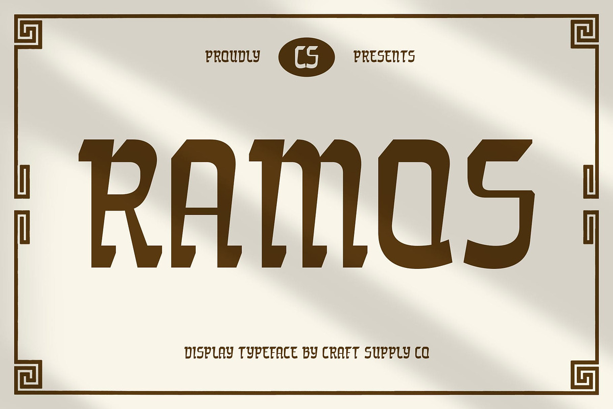 CS Ramos – Flat Brush Font, a Sans Serif Font by Craft Supply Co. (Photo 1 of 8)