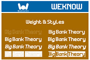 Big Bank Theory font, a Sans Serif Font by weknow (Thumbnail 7 of 8)