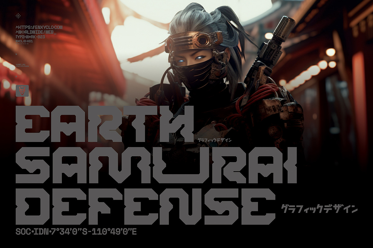 NCL ROBOWAPIX - Cyberpunk Futuristic, a Sans Serif Font by Enxyclo Studio (Photo 5 of 11)