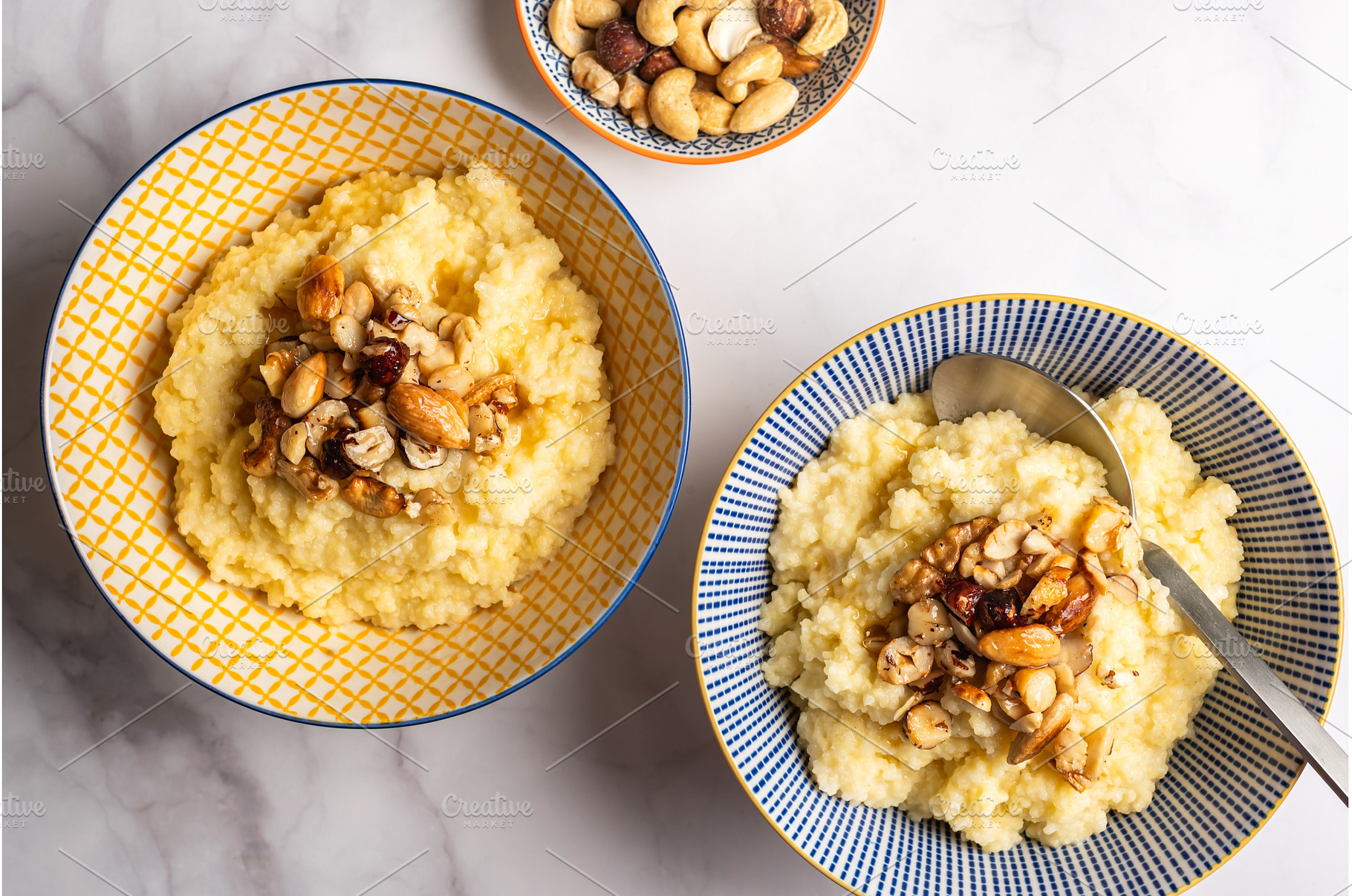 Millet porridge with mixed nuts, a Food & Drink Photo by MAnuta