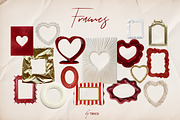 Velvet Hearts: Collage Pack, an Object Graphic by TiriCo (Thumbnail 7 of 10)