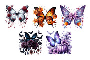Fantasy Halloween Butterfly Clipart, an Illustration by Daily.Designs (Thumbnail 4 of 4)
