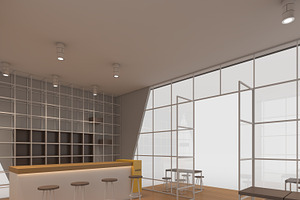 3D Model Cafe Modern 1