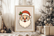 Cute Cartoon Santa Claus Face PNG, an Illustration by DreamArtGraphic (Thumbnail 3 of 5)