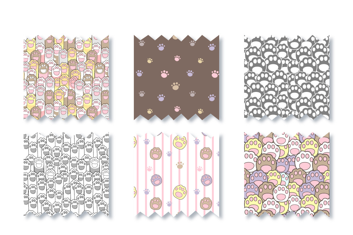 Little Paws Seamless Patterns Set, a Pattern Graphic by DrawStudio1988 (Photo 6 of 10)