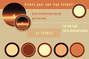 Space Logo Badges Creator