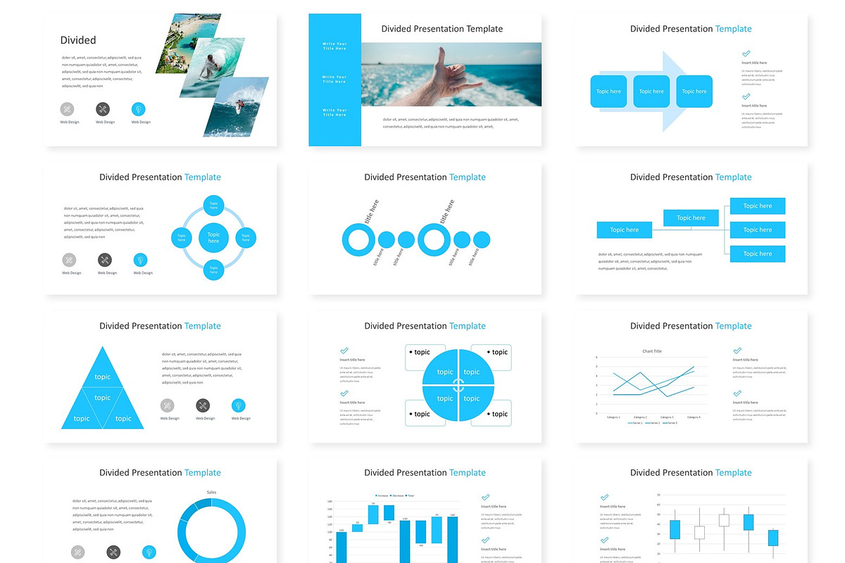 Divided - Powerpoint Template, a Presentation Template by AQR Studio
