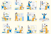E-Learning and Course Illustration, an Education Illustration by orenjidesign (Thumbnail 2 of 8)