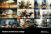 35 Modern architecture collages, an Object Illustration by Handmadefont (Thumbnail 4 of 10)