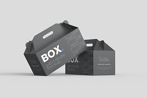 Box with handle Mockup